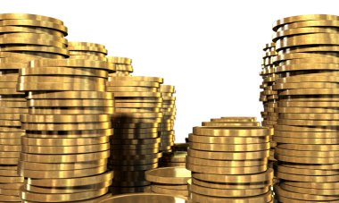 altın para yığınları