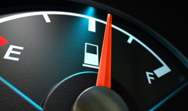gaz gage yarı aydınlatılmış