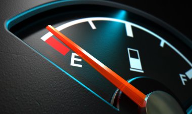 gaz gage ışıklı boş