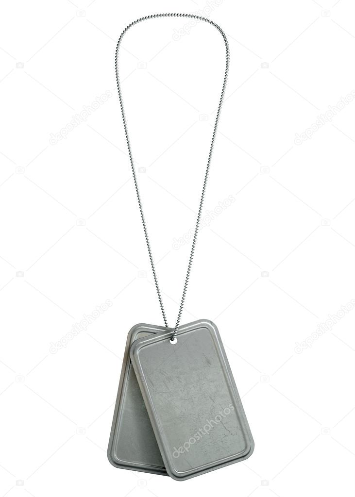 Blank Identity Dog Tags Hanging Stock Photo by ©albund 47819237