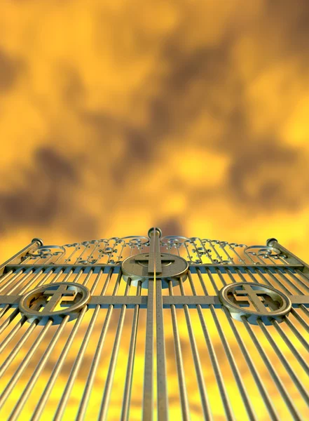 Heavens Golden Gates And Yellow Sky — Stock Photo, Image