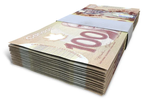 Dollaro canadese Note Bundles — Foto Stock