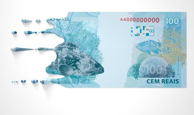 Brezilya çok erime damlama banknot
