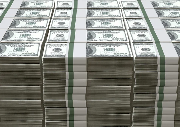 US Dollar Notes Pile — Stock Photo, Image