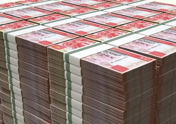 Hong Kong Dollar Notes Bundles Stack — Stock Photo, Image