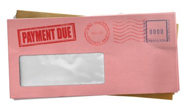 Debt Envelope Stack clipart