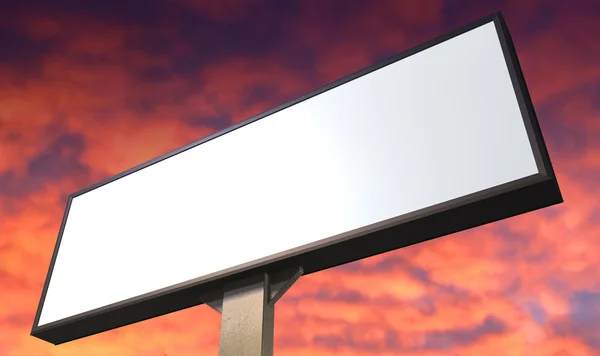 Caixa de luz vertical no céu vermelho — Fotografia de Stock