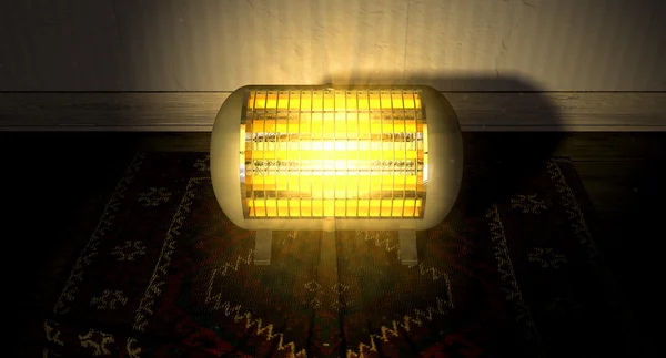 Vintage Heater On Persian Carpet — Stock Photo, Image