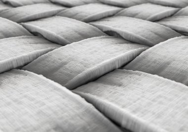 Basit bir dokunmuş tekstilin mikroskobik görüntüsü - 3D oluşturma