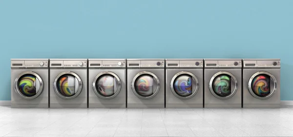 Washing Machine Full Single — Stock Photo, Image