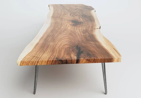 Metal Bacaklı Bir Konferans Masası Izole Edilmiş Bir Arka Planda — Stok fotoğraf