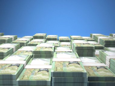 Peru 'nun parası. Peru sol faturaları. PEN banknotları. 10 sol. İş, finans, haber geçmişi. 3d illüstrasyon.