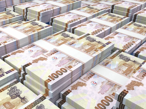 Gine Parası Frank Faturaları Gnf Banknotları 1000 Fransız Finans Haber — Stok fotoğraf