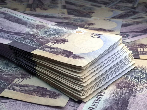 Money Tonga Paanga Bills Top Banknotes Tongese Business Finance News — Stock Photo, Image
