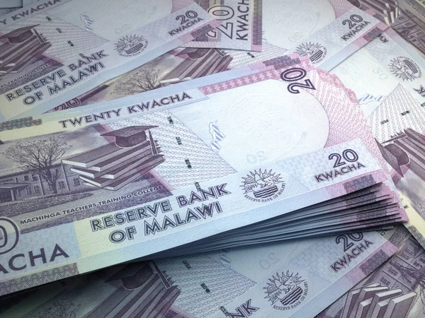 Dinero Malawi Facturas Kwacha Billetes Mwk Nyanja Negocios Finanzas Noticias — Foto de Stock