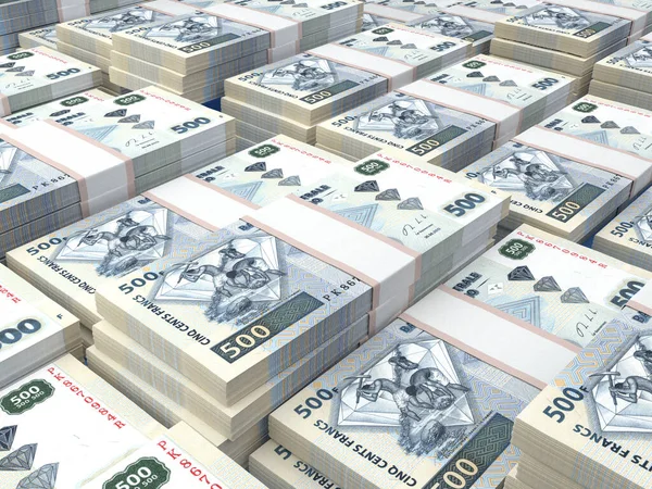 Peníze Konga Frankové Bankovky Bankovky Cdf 500 Francouzů Obchod Finance — Stock fotografie