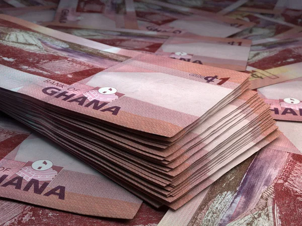 Dinero Ghana Billetes Cedi Ghaneses Billetes Ghs Cedis Negocios Finanzas — Foto de Stock