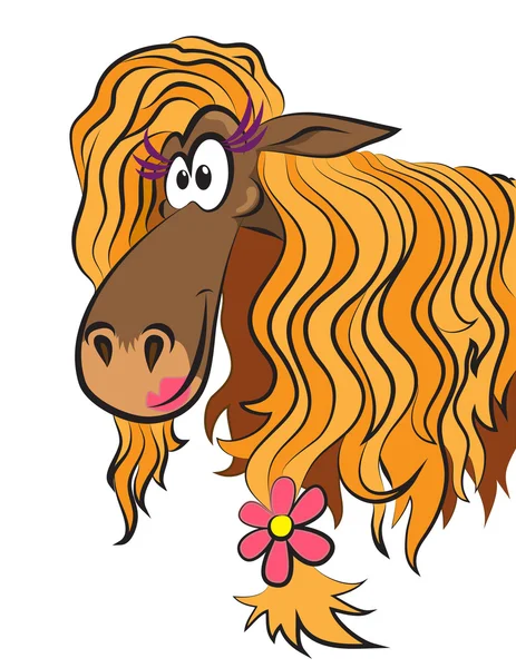 Caballo gracioso — Vector de stock