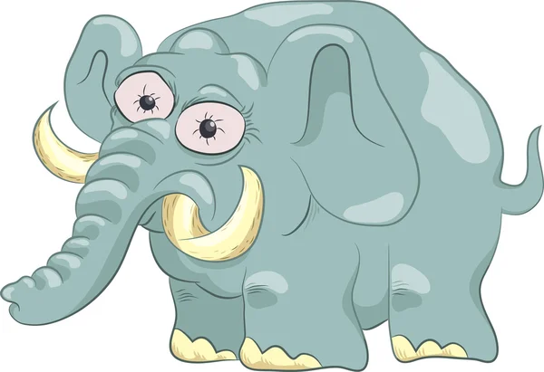 有趣的大象 — 图库矢量图片
