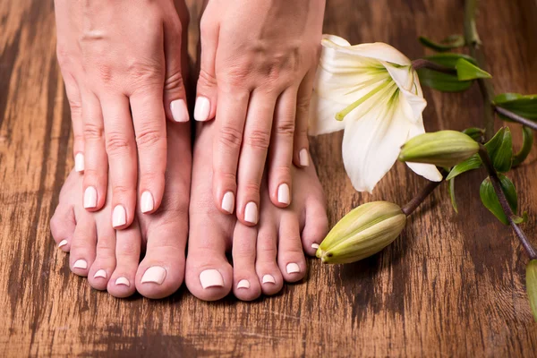Female Feet And Hands Stock Photo Female Feet And Hands Stock Photo