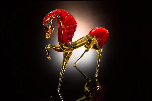 Decorative glass horse — Stock Photo, Image