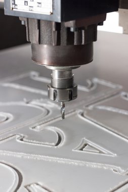 coordinate milling machine for processing plastics clipart