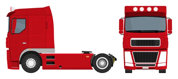 Camion rouge — Image vectorielle