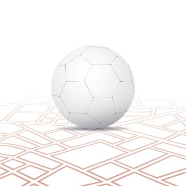 harita üzerinde hafif futbol topu