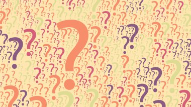 vektör renkli rastgele soru işaretleri arka plan