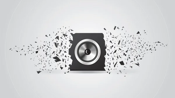 patlama siyah hoparlör. arka plan