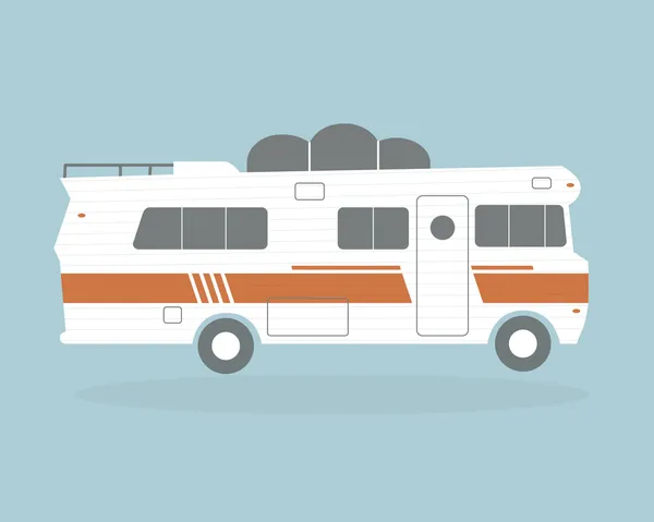 Vintage camping cars — Stock Vector