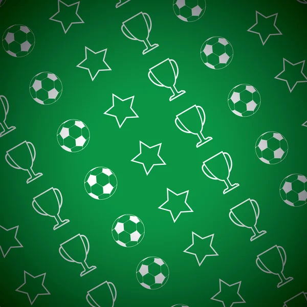 Voetbal patroon — Stockvector