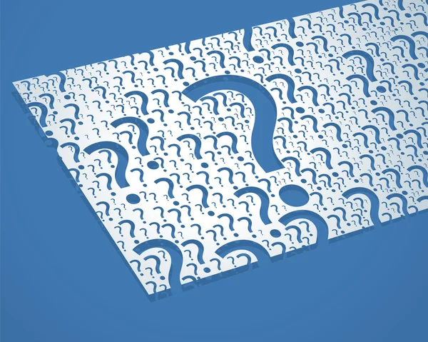 vektör rastgele soru işaretleri beyaz kağıt kartı