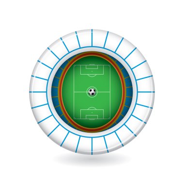 vektör Futbol Stadyumu simgesi. 3D