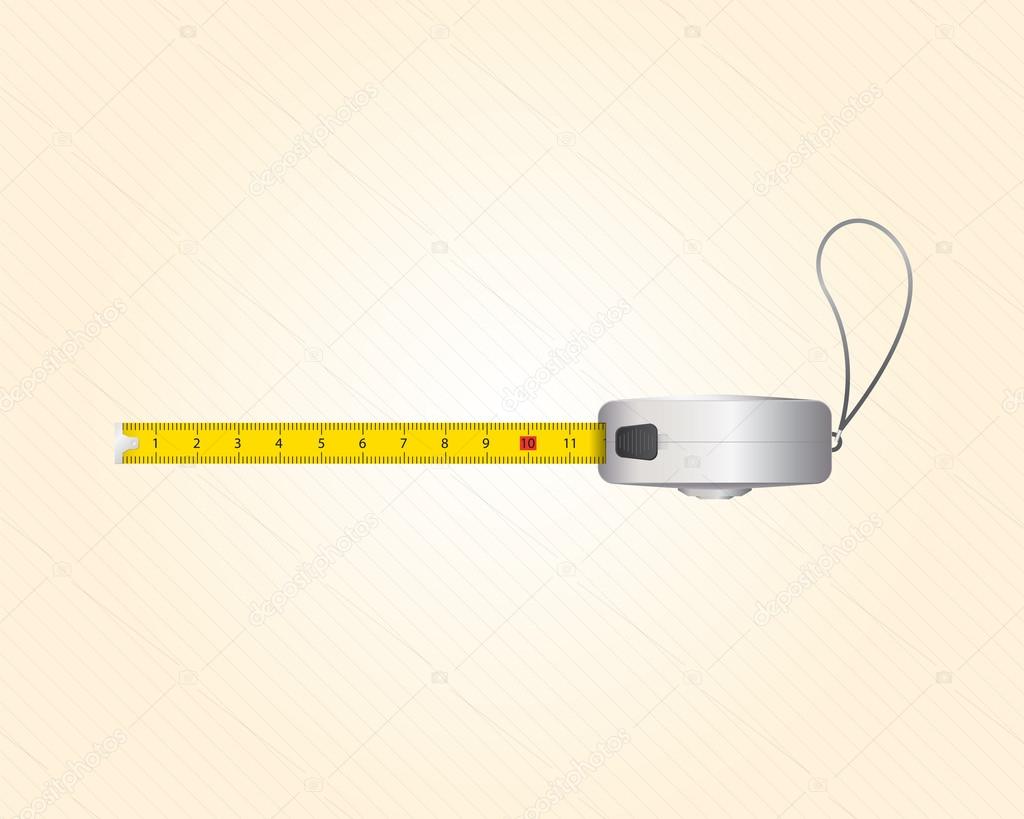 Tape measure length in centimeters