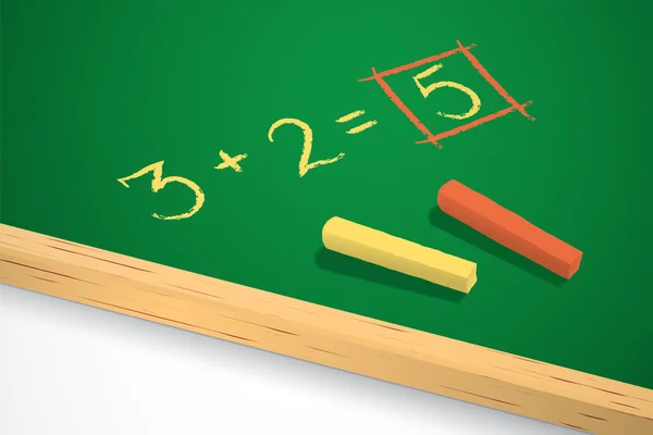 Yeşil yazı tahtası. scholboard vektör çizim