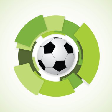 Futbol işareti. Futbol topu. vektör çizim