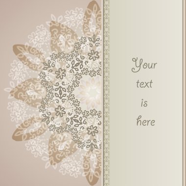 soyut artalanları soluk kahverengi dantel