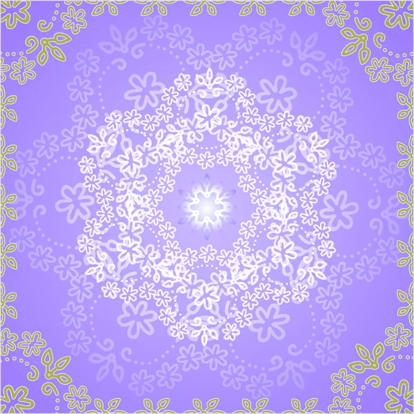 Abstract card on lilac background — Stock Vector