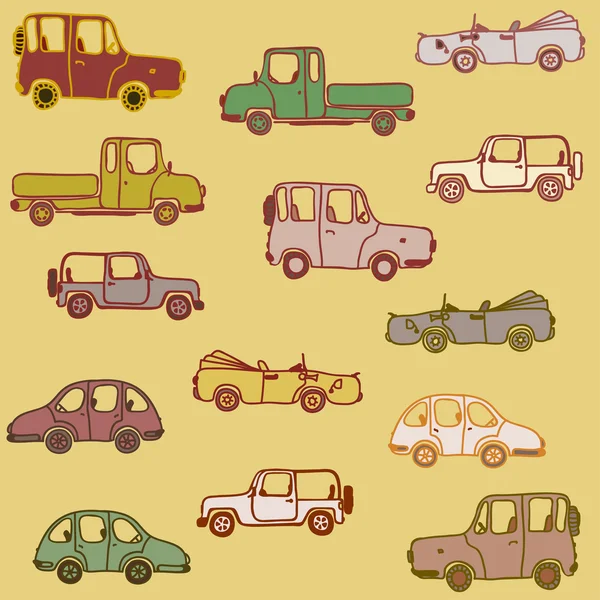 Cars on background — Stock Vector