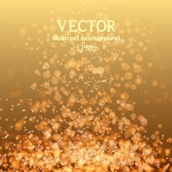 Luces sobre fondo azul efecto bokeh . — Vector de stock