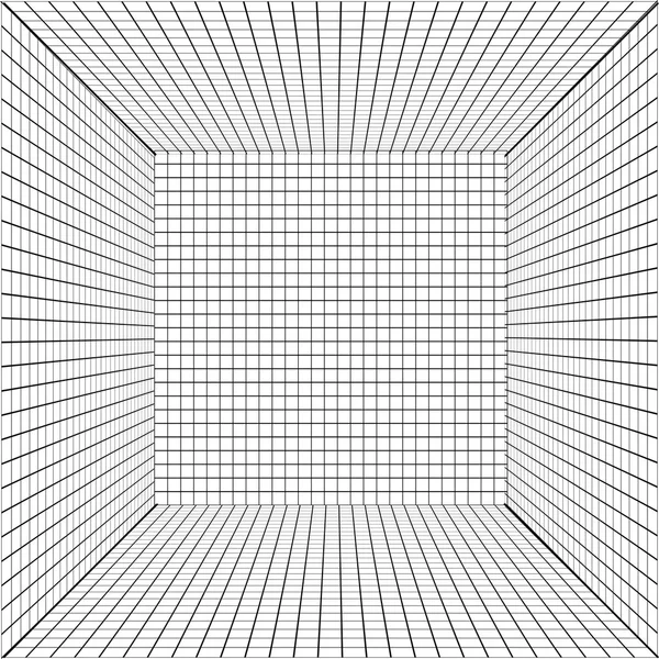 Antecedentes con una cuadrícula perspectiva . — Archivo Imágenes Vectoriales