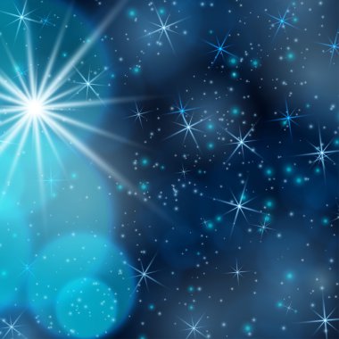 cosmos arka plan bokeh Efekt ışıkları.