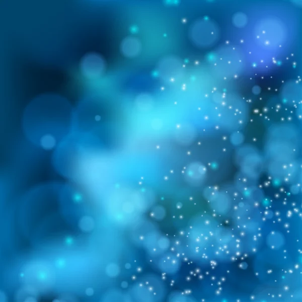 mavi arka plan bokeh Efekt ışıkları.
