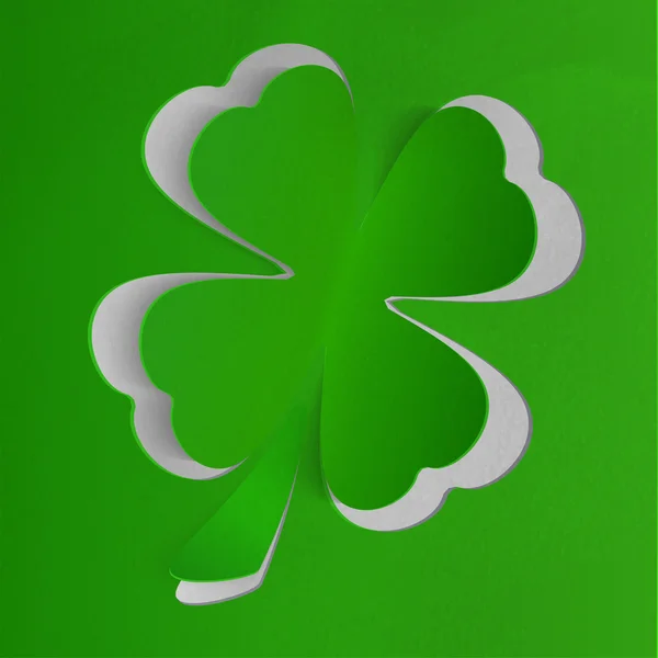 St. Patricks fundo do dia com trevo — Vetor de Stock