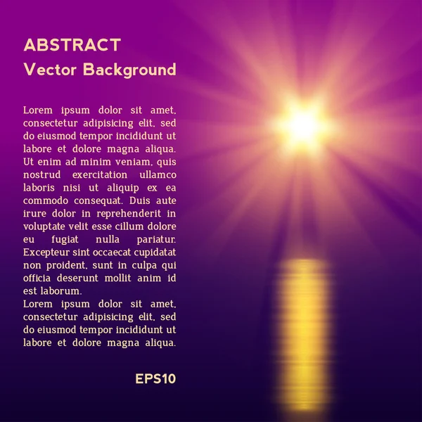 Abstracte zonsondergang — Stockvector