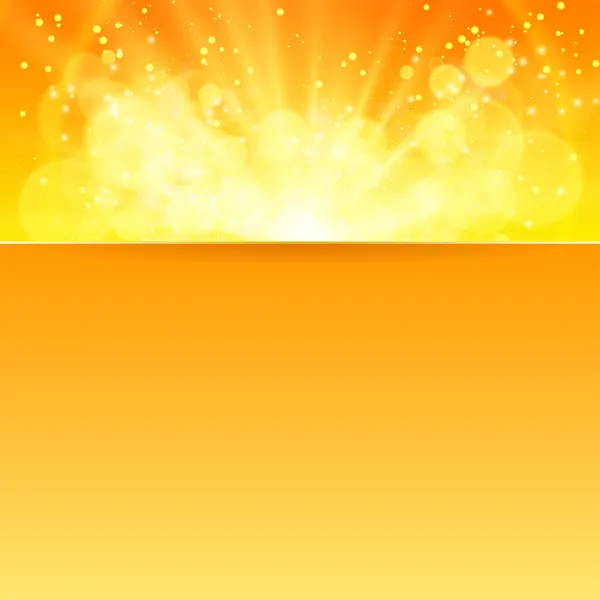 Vector de sol radiante con lugar para texto — Vector de stock