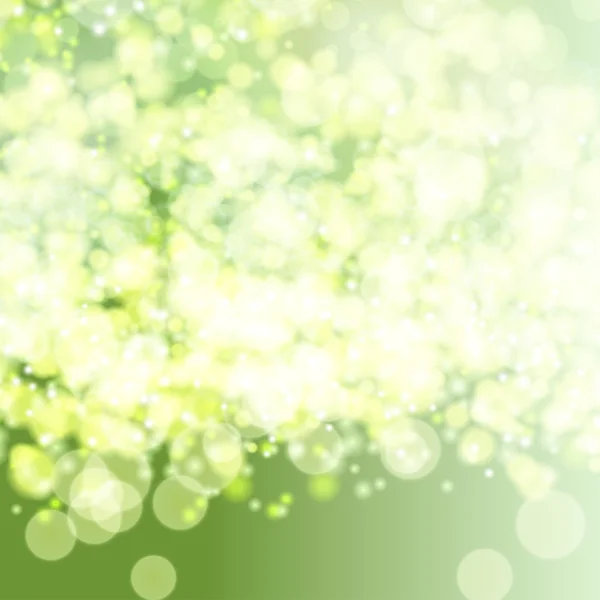 Vector green lights background. — Stock Vector