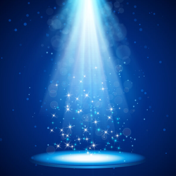 Фон сцены эффекта прожектора
