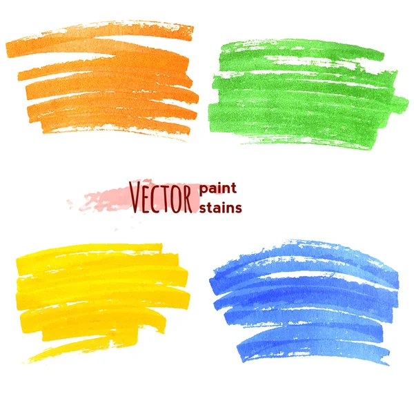 Hermosos elementos de diseño grunge color . — Vector de stock